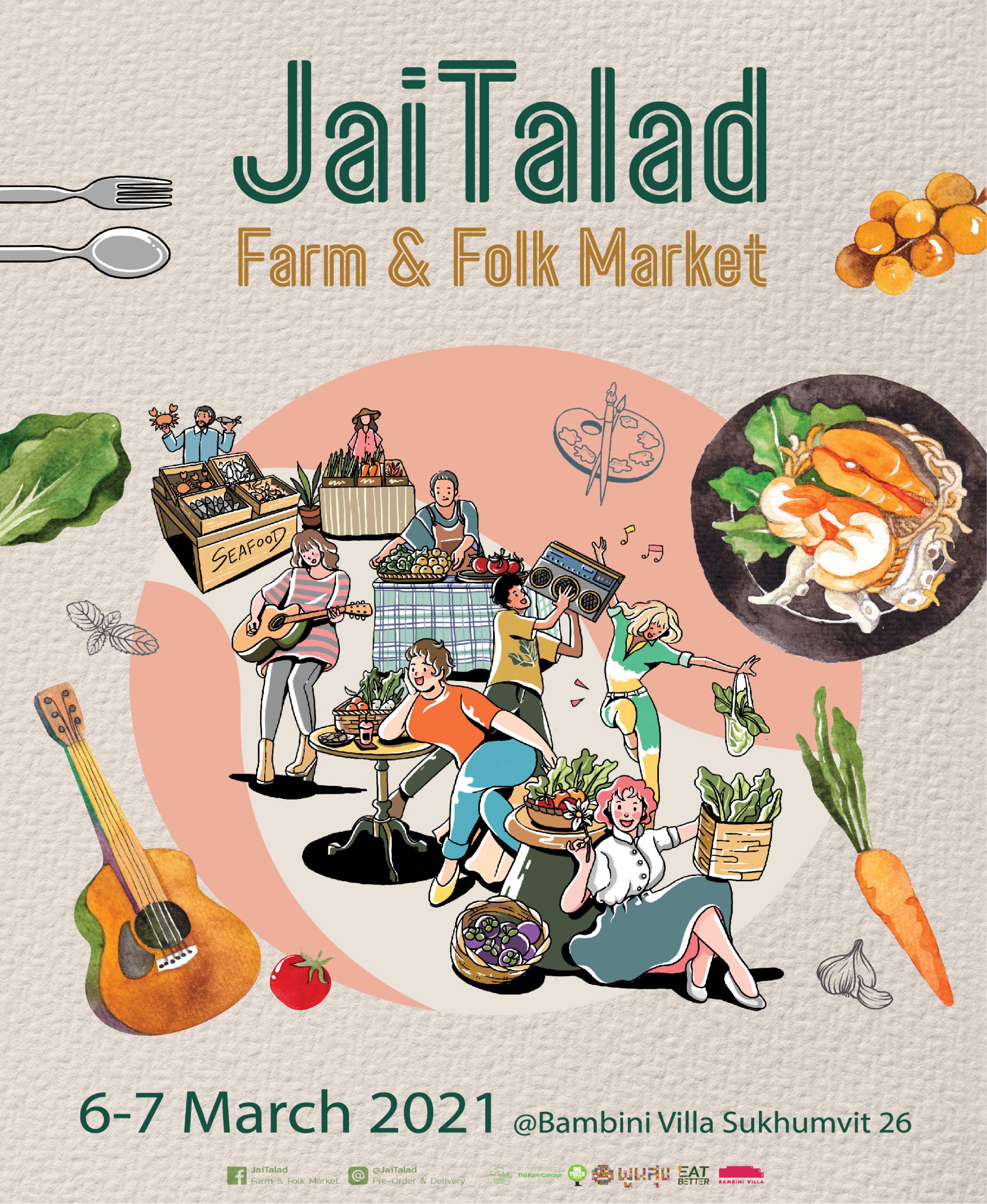 Jaitalad Farm & Folk Market 6-7 March - Bambini Villa Sukhumvit 26